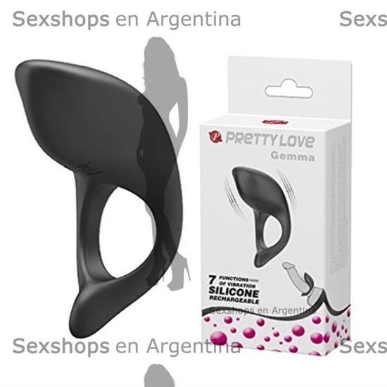 Anillo vibrador con control remoto y carga USB